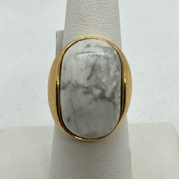 Howlite stone ring - Picture 7 of 14